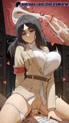 1boy 1girls 2025 ai_generated armband artist_name attack_on_titan belt black_hair breasts breasts breasts bust cervix chest clitoral_hood clothed_sex cock cowgirl_position cowgirl_position cross_section cum cum_in_pussy deep_penetration dick ejaculation electroworld exposed_pussy female fertilization fucking happy_sex heart heart-shaped_pupils hi_res high_quality high_resolution highres impregnation intercourse internal_cumshot juicy_pussy legs_apart legs_spread love_making open_legs orgasm overflow ovum panties panties_around_one_leg patreon patreon_username penetration penis pieck_finger pov pussy riding sex sexual_intercourse shingeki_no_kyojin shirt smile solo_focus sperm_cell splayed_legs spread_legs stable_diffusion straddling straight tight_pussy uncensored underwear uterus vagina vaginal_penetration watermark woman_on_top x-ray
