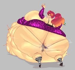 anal_vore bimbo bimbo_lips cougar drunk drunk_female flamingsanity gyaru huge_ass huge_belly huge_hips intoxicated large_ass large_belly misaki_fukuoka(oc) obese squirming_prey tagme vore vore_belly wide_hips