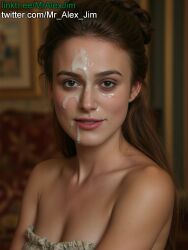 ai_generated alexjim celebrity cum_on_face cumshot_on_face elizabeth_swann facial female_only keira_knightley pirates_of_the_caribbean portrait
