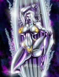 1girls ass big_ass big_breasts bikini board breasts chrome fantastic_four female female_only gold_bikini looking_at_viewer lying lying_on_back marvel metallic_body pupilless_eyes shiny shiny_skin silver_surfer solo surfboard swimsuit thebigbadwolf01 thick_thighs wide_hips