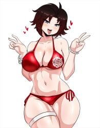 big_breasts breasts female kinathefox ruby_rose rwby