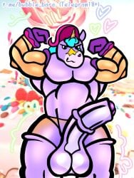 1boy 2d 2d_(artwork) athletic athletic_male balls berry_(brawl_stars) brawl_stars bubble_bara cock dick digital_drawing_(artwork) digital_media_(artwork) horse horsecock muscular muscular_male penis penis_out solo solo_focus solo_male supercell tagme