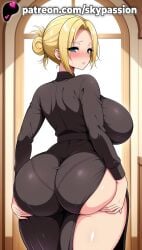 1girls 2025 ai_assisted ai_generated anime annie_leonhardt artist_name ass ass_focus ass_grab ass_support attack_on_titan big_ass big_butt blonde_hair blue_eyes blush booty breasts bubble_ass bubble_butt bust buttocks chest clothed_female covering covering_crotch deep_skin earrings eyebrows_visible_through_hair fat_ass female female_focus female_only firm_ass folded_ponytail from_behind giant_ass giant_breasts grabbing_own_ass hair_bun hands_on_ass hands_on_own_ass heavy_breasts hi_res high_quality high_resolution highres holding_own_ass huge_ass huge_boobs huge_breasts indoors jewelry juicy_ass juicy_butt large_ass long_sleeves looking_at_viewer looking_back massive_ass massive_boobs massive_breasts patreon patreon_username perfect_ass sexy_ass shingeki_no_kyojin short_hair skypassion solo spread_ass stable_diffusion thick_ass voluptuous_ass watermark wide_ass window
