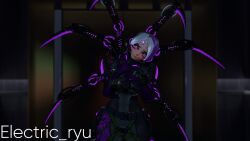 3d big_ass big_breasts breasts electric_ryu female mask mecha_girl short_hair spider_legs vrchat vrchat_avatar
