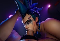 ai_generated blowjob blue_hair dark-skinned_female dark-skinned_male dark_penis dark_skin fellatio female human human_female human_male junker_queen male male/female muscular_female naked naked_female naked_male nude nude_female nude_male oral oral_sex overwatch overwatch_2 patreon patreon_username