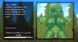 1boy 1girls animated cum cum_inside green_skin multby6 slime slime_girl sound succubus_hunt tagme video