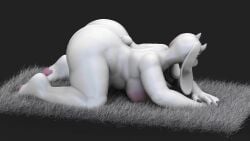 absurd_res anthro bambookat bovid caprine cellulite claws female fur furry goat hi_res horn mammal monster red_eyes solo tail toe_claws toriel undertale undertale_(series) white_body white_fur
