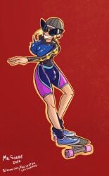 6teen bimbofication breasts dollification fascinationuniformed female feminization gender_transformation high_heels huge_ass huge_breasts jude_lizowski knick_knack midriff skater_boy skater_girl smile sunglasses sunnification sunny_miami thick_lips thick_thighs transformation wide_hips