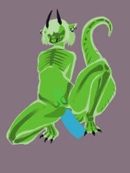 alex2403 animal_genitalia animated anthro big_tail black_nails bone cloaca cloacal cloacal_penetration cloacal_penis colored_nails dragon ear_piercing extreme_penetration fangs genitals green_slime hands_behind_back horn huge_tail humanoid male mythological_creature mythological_scalie mythology nails penetration piercing reptile rib_cage ribs scalie sex_toy sharp_teeth skeleton slim solo spread_legs spreading stomach_bulge tail teeth translucent udontseeme2403 wide_hips