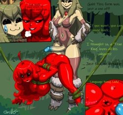2girls ass ass_spread bent_over coronation_day_(creepypasta) creepypasta dialogue fnf fnf_mod fnf_mods friday_night_funkin friday_night_funkin_mod futa_on_female futanari gender_transformation girlfriend_(friday_night_funkin) grillo horror implied_penetration large_breasts mario_(series) marios_madness mr_virtual_(the_virtual_files) peach.exe princess_peach princess_peach_(coronation_day) smug smug_face smug_grin smug_smile tentacle tentacle tentacle_bondage tentacles_around_legs vines virtual_gf_(marios_madness)