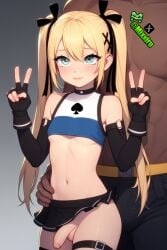 ai_generated bbc big_black_cock cock dead_or_alive femboy futa_only futanari interracial marie_rose mixxiru penis queen_of_spades skirt small_breasts trap twintails uncensored