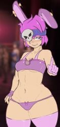 animated brawl_stars bunny_costume bunny_ears penny_(brawl_stars) sfcompany1e_(artist)