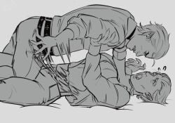 2boys arthur_bennett implied_rape implied_sex jrwi just_roll_with_it male ripped_clothing shilo_bathory tearing_clothes vampire