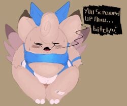 big_pussy celeste_(ponk) cleffa pokemon ponk waddling_head