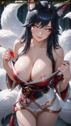 2025 ahri ai ai_assisted ai_generated anime anime_style artist_name black_hair breasts dreamyan_ai fox_ears fox_girl fox_tail hi_res high_quality high_resolution highres league_of_legends nipple_slip nipples patreon seductive seductive_eyes seductive_look seductive_pose seductive_smile slit_pupils smile smiling smiling_at_viewer thick_ass thick_thighs thighs uncensored white_body white_skin yellow_eyes