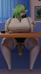 1futa 3d balls big_breasts big_penis big_thighs bom39 breasts breasts_on_table busty chubby curvy enormous_breasts futa_only futanari gardevoir giant_breasts gigantic_breasts gigantic_thighs green_hair hair_over_one_eye huge_breasts huge_cock huge_thighs hyper_breasts kito0g large_breasts large_penis large_thighs massive_breasts massive_thighs nintendo nun nun_outfit penis pokemon sitting thick_thighs thighs wide_thighs