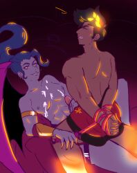 femdom hades_(game) megaera_(hades) pegging strap-on zagreus