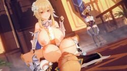 1080p 1futa 1girl1futa 2girls 3d animated areolae big_breasts big_penis blonde_hair breasts busty censored censores cum duo_focus ejaculation female flexa_iii futa_on_female futanari genshin_impact hands-free hands_over_mouth huge_breasts huge_cock jean_gunnhildr koikatsu large_breasts large_penis legs light-skinned lisa_(genshin_impact) lumine_(genshin_impact) mosaic_censoring mouth nipples on_floor orgasm paizuri penis ruined shocked sound sound_edit spread tagme thick thighs titjob v_sign video watching witch_hat