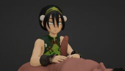 1girls 3d animated animated_gif avatar_the_last_airbender crisisbeat gif tagme thenaysayer34 toph_bei_fong