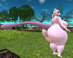 big_ass big_breasts breasts bubble_butt female female_mewtwo female_only ferialexonar game_freak huge_ass huge_breasts mewtwo nintendo pokemon pokemon_(species) thick_thighs wide_hips