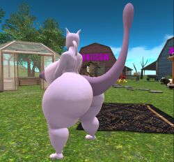 big_ass big_breasts breasts bubble_butt female female_mewtwo female_only ferialexonar game_freak huge_ass huge_breasts mewtwo nintendo pokemon pokemon_(species) thick_thighs wide_hips