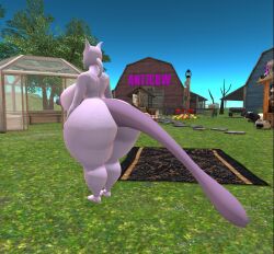 big_ass big_breasts breasts bubble_butt female female_mewtwo ferialexonar game_freak huge_ass huge_breasts mewtwo nintendo pokemon pokemon_(species) thick_thighs wide_hips