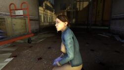 1boy 1boy1girl 1girls 3d almost_naked animated ass_slap big_breasts bouncing_breasts breasts bulldog_position citizen cum cum_on_face cumshot deepthroat face_down_ass_up female female_penetrated finger_in_mouth gas_mask half-life half-life_2 male male/female male_penetrating_female metrocop mr._tucket oral oral_sex partially_clothed_female penetration penis pinned pinned_to_floor rough_sex secretly_loves_it sex sound source_filmmaker straight sucking tongue tongue_around_penis tongue_out uniform video video_game