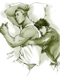 couple creed cute gay gay_couple homosexual male_only non_sexual sleeping