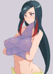 1girls battle_frontier black_hair breasts covered_breasts female female_only fortunia_(pokémon) frontier_brain game_freak human human_only lucy_(pokemon) nintendo nipples pike_queen_lucy pokemon pokemon_rse red_hair solo tall_female two_tone_hair wigglytuff_(artist) wigglytuff_(pokeacc)