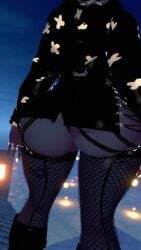 3d animated ass clothing mp4 night no_sound self_upload shaking_butt skirt standing tagme thick_thighs video virtualahri vrchat