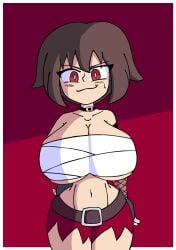 alternate_breast_size artist_request bettysantana big_ass big_breasts big_butt breast_expansion breasts_bigger_than_head bursting_breasts fat_ass female female_only kono_subarashii_sekai_ni_shukufuku_wo! megumin