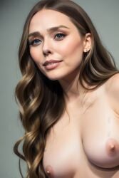 1girls ai_generated blue_eyes cybergirl01 elizabeth_olsen female female_only human human_only light-skinned_female light_skin nude nude_female solo solo_female