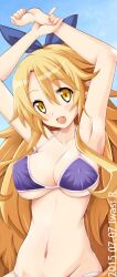 bikini bikini_bottom bikini_top breasts disgaea disgaea_5 iwasi_r large_breasts liezerota looking_at_viewer nippon_ichi_software