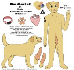 2015 aliasing animal_genitalia animal_penis anthro arm_tattoo balls bird_dog black_text blue_eyes bluekyokitty body_hair canid canine canine_genitalia canine_penis canis collar color_swatch digital_drawing_(artwork) digital_media_(artwork) domestic_dog english_text erection facial_hair feral flaccid flat_colors floppy_ears fully_sheathed fur genitals grey_sclera happy_trail humanoid_genitalia humanoid_hands humanoid_penis hunting_dog kerchief labrador male mammal mastectomy_scar model_sheet navel neckerchief nipples open_mouth pawpads penis pink_collar pink_kerchief pink_neckerchief pink_nose pink_pawpads pink_penis pink_scar pink_tongue plantigrade raised_tail retriever scar sebdoggo sheath simple_background solo standing stated_adult stated_age tail tattoo text tongue tongue_out triforce_tattoo white_background yellow_body yellow_fur