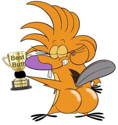 award beaver big_ass big_butt bubble_butt female_only kingofthejungle1993 nickelodeon proud rodent the_angry_beavers treeflower