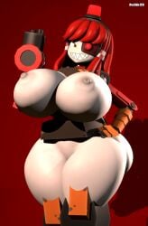 3d 3d_model big_ass big_breasts female female_only gun_arm huge_breasts mimi_sentry naked nipples nude red_hair relliksb robot robot_girl sentry_(team_fortress_2) sentry_turret team_fortress_2 tf2 valve valve_(company)