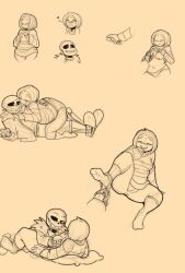 2d colo female_frisk female_frisk_(undertale) female_human frisk human kayla-na male_monster monster sans skeleton tagme uncensored uncensored_anus uncensored_breasts uncensored_vagina undead undertale undertale_(series)