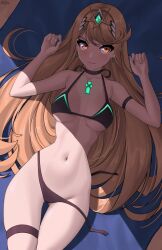 breasts core_crystal female female_only mythra nintendo solo swimsuit x_xith_x xenoblade_(series) xenoblade_chronicles_2