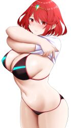 1girls arind_yudha breasts female female_only nintendo pyra short_hair solo xenoblade_(series) xenoblade_chronicles_2