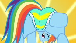 1girls 2d 2d_animation animated anus ass blue_body clothing dat_ass equid equine female female_only feral feral_only friendship_is_magic hasbro horse mittsies music my_little_pony panties pegasus pink_eyes pony puffy_anus pussy rainbow_dash_(mlp) rainbow_hair rainbow_tail solo sound sweat tagme tail tiarawhy tongue tongue_out twerking underwear video