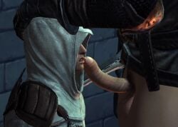 2boys 3d_(artwork) altair_ibn_la-ahad assassin's_creed gay gay_domination imminent_fellatio precum precum_on_penis starswesker templar veiny_penis yaoi