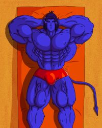 1boy abs big_muscles bulge huge_muscles hyper_muscles imafrnin male male_only marvel marvel_comics muscles muscular muscular_male nightcrawler solo x-men x-men_evolution yaoi