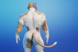 1boy anthro artist_request big_ass cat_humanoid fortnite furry male_only meowscles meowscles_(fortnite) muscular_anthro