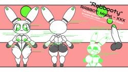 anthro ass breasts bunny_ears detachable_parts detachable_penis dragulj futanari malino_species penis pretty_blood rabbot_(pretty_blood) robot robot_girl seductive