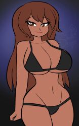 big_breasts breasts female female_only oc original original_character solo swimsuit tagme thesilentdrawer