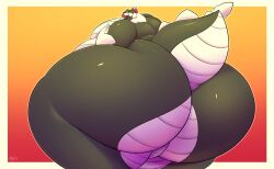 ayax_(ayaxstudio) ayaxstudio big_ass bubble_butt huge_ass obese solo_female thick_thighs wide_hips