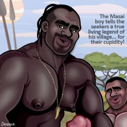 africa african african_male animated big_muscles big_nipples big_pecs black_male cumming dark-skinned_male desaxxx ejaculation gay gay_sex homosexual huge_muscles huge_nipples huge_pecs large_nipples male male_focus male_only muscles muscular muscular_male necklace necklace_between_breasts necklace_only nipple_fetish nipple_play nipples oversized_muscles pecs savanna tribal tribal_male what