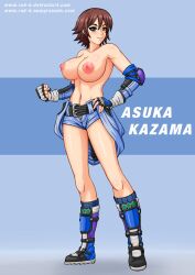 1girls bandai_namco big_breasts breasts commission female female_focus female_human female_only female_solo hand_on_hip hentai-foundry human human_only human_solo kazama_asuka legs namco rud-k solo solo_female solo_focus solo_human tekken thighs topless topless_female