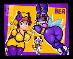 2023 3girls arms_behind_back bea_(brawl_stars) big_ass big_breasts big_butt brawl_stars bubble_ass bubble_butt bug bug_girl busty cat_ears cat_tail catgirl clothed clothed_female curvy curvy_body curvy_female curvy_figure curvy_hips evil_smile female female_only flying fully_clothed ginger ginger_hair gotig1231 headwear helmet huge_ass huge_breasts huge_butt insect_wings large_ass large_breasts large_butt legs_together light-skinned_female light_skin mega_beetle_bea_(brawl_stars) melty_blood multiple_girls neco-arc orange_eyes orange_hair purple_body purple_clothing purple_skin red_eyes sharp_teeth shiny_clothes shiny_skin slim_waist smile smiling smiling_at_viewer solo solo_female standing supercell teeth thick_thighs tight_clothing tsukihime villain villainess voluptuous voluptuous_female white_clothing wide_hips wings yellow_clothing zipper