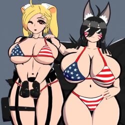 2girls 3d american_flag_bikini animated big_breasts big_tits bikini boobs bouncing_breasts breasts clementine_(colonalcbplayer) colonalcbplayer curvaceous curvy curvy_body curvy_figure curvy_milf curvy_thighs duo female flag_bikini flashing flashing_breasts huge_breasts huge_tits large_breasts mature_female milf pov presenting presenting_breasts shorter_than_10_seconds showing_off straps tits video voluptuous wide_hips wiggle wiggling